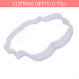 Plaque_1~8.5in-cookiecutter-only2.png Plaque #1 Cookie Cutter 8.5in / 21.6cm