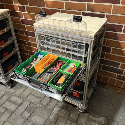 📦 3030 Universal Tool Box Rack・ STL File for 3D printing・Cults