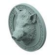 a2114.png Boar Head Wild Pig Celtic Plaque 3D Printable STL