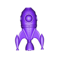 1950s_spaceship_v1_gcreate_logo.STL gCreate-Rakete