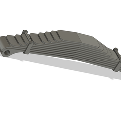 Suspension-Leaf.png Free STL file Semovente M42 Suspension Leaves and Clamp 1/35・3D printer design to download