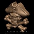 3D-pirate-bas-relife-3d-print-Holloween-3d-model,stl-file,3d-printable,3d-print-model,bas-relie.jpg 3D Pirate Skull Cross bone Bas relief design STL