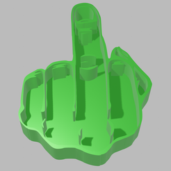 Finger.png STL-Datei F Finger Cookie Cut herunterladen • Modell für 3D-Drucker, cookiemastah