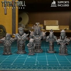 720X720-undeadchess-set.jpg 3D file Undead Chess Set [Pre-Supported]・Design to download and 3D print