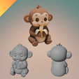 Cute-Monkey-Eating-Banana---STL-and-GLB-File-for-3D-Printing---Cartoon-Monkey-Fig-1.png Macaco giro a comer banana - Ficheiro STL e GLB para impressão 3D - Estatueta de macaco dos desenhos animados com banana