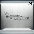 lancaster-mk-i-front.png Wall Silhouette: Airplane Set