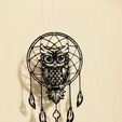FullSizeRender(2).jpg Owl dream Catcher (Buho, lechuza, atrapasueños). Arte 2D.