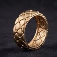 y.png Double Quilted Band Ring
