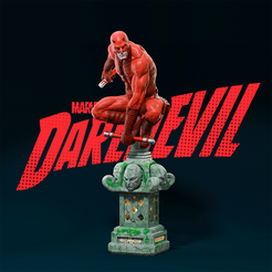 01.png Archivo STL DareDevil Clásico・Modelo imprimible en 3D para descargar