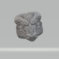 1.png STL file Cow Bull Ring 3D Model 3D print model・Design to download and 3D print, theone_x00x