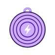 KEYCHAIN - Gyroscope Lightning Bolt.stl Lightning Bolt/Spark Gyroscope Keychain