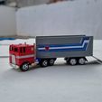 3.jpeg Optimus Prime Hot Wheels Trailer Add-On | 1:64 Scale Matchbox Compatible | Porte arrière fonctionnelle + Rampe