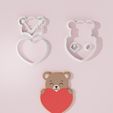 Arkoudakia-Valentines-2.jpg Valentine Bear #7 Cookie Cutter