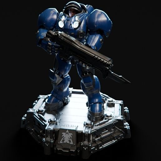 Marine - Starcraft 2 Basic Version 3D print model