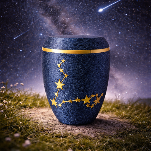 🌌 Stellaris Pisces Edition - Designer urn with zodiac sign Pisces for humans & animals