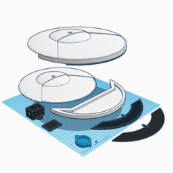 1-eCymbal-design.png Electronic Cymbal for 3D printing / E Cymbal 3D printed