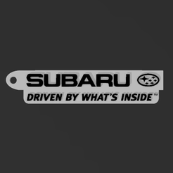 Presentaciòn-1.png STL file Subaru Keychain "Driven by Whats Inside".・3D printable model to download, GastAck
