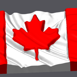 waving-canada-flag.png Canada Flag Waving wall mountable