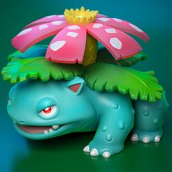 venu.jpg STL file Venusaur pokemon・3D printable model to download