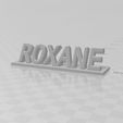 ROXANE.jpg First name in 3D relief ROXANE