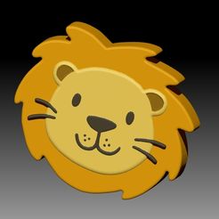 LionFace.jpg Archivo STL CHAMPÚ SÓLIDO CARA DE LEÓN Y MOLDE PARA BOMBA DE JABÓN・Diseño imprimible en 3D para descargar, __Bubbles