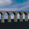 3.jpg Model bridge, H0 scale trains, reproduction viaduct of Cansano (AQ) Italy File STL-OBJ for 3D Printer