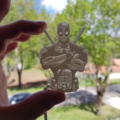 f49685a7c60aa42f182c5f8daa6b74d5_display_large.jpg STL-Datei Deadpool keychain kostenlos・Vorlage für den 3D-Druck zum herunterladen