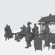 4.png Chinese Retro Grocery Stall 3D Print Model 3D model