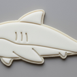 Great-White.png 🦈 GREAT WHITE SHARK COOKIE CUTTER | OCEAN THEME BAKING | 3D PRINTED STL FILE | 7CM ULTRA-SHARP | SHARK COOKIES