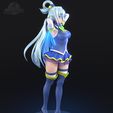 Aqua_Konosuba_05.jpg Aqua Konosuba Estátua Figurinha stl imprimível colecionável