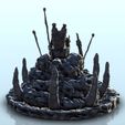 4.jpg Orc on throne with treasure chest 1 - Troll Warhammer resin Age of Sigmar Figures 28mm 32mm 15mm