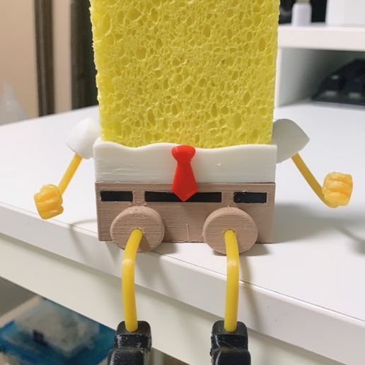 KakaoTalk_20210819_093321528.jpg Sponge Holder(Spongebob shaped) Kitchen sink suction holder for sponge