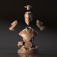 part-사본.jpg Bust of Huang Zhong - Romance of the Three Kingdoms 3D print model