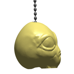 apcSIDE.png STL-Datei Area 51 Alien Pull Ball Chain, Keychain Knob | Handle | Fob | Finials kostenlos herunterladen • Design zum 3D-Drucken, ToaKamate