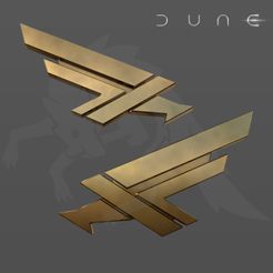 4.jpg Dune movie 2021 2024 3D model pin of Duke Leto and Paul Atreides for cosplay
