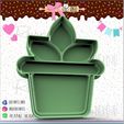 141-Maceta-con-planta.jpg Flowerpot with plant - cookie cutter - flowerpot with plant cookie cutter