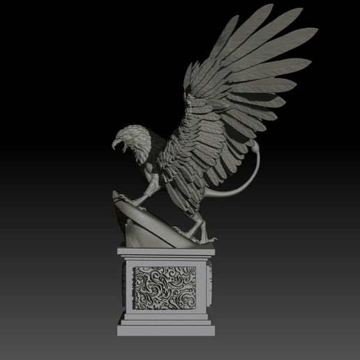 2.jpg Griffon High Poly para impressão 3d