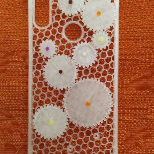 redmi note 7 gears cover - 3D model önizlemesi