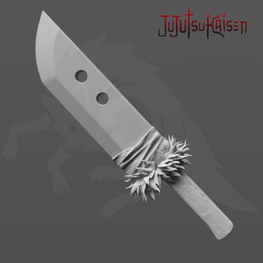 Archivo OBJ Slaugher Demon Blade Jujutsu Kaisen Yuji Itadori 3d modelo ...