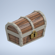 render-colour.png Treasure Chest – Miniature for Fantasy D&D Dungeons and Dragons RPG Roleplaying Games. 28mm Scale