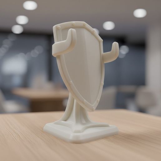🛡️ Shield Display Stand 3D Print Model・ STL File for 3D printing・Cults