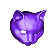head.stl SCHRODINKY: GATO INGLÉS DE PELO CORTO (PELO CORTO BRITÁNICO) EN UNA CAJA - IMPRIMIBLE EN 3D, MODELO 3D MULTIPARTES - KIT DE EXTRUSIÓN SIMPLE.