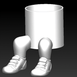 Imagen1.png Planter with sneakers - stl for 3D printing 3D model