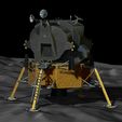 1.jpg Mondlandefähre Apollo 11 STL-OBJ-Dateien für 3D-Drucker