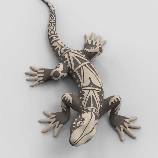 dino-6.jpg Multicolored lizard