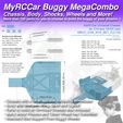 MRCC_Buggy-MegaCOMBO_13.jpg MyRCCar OBTS Buggy Mega COMBO, including Chassis, Body, Shocks, Wheels, HEX, and Motor Pinions