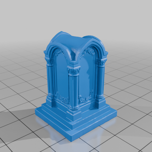 Graveyard memorial pillar