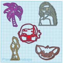 Moana Cutters.JPG Moana Cookie Cutters