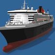 8.jpg Cunard RMS Queen Mary 2 (QM2) ocean liner 3D print-ready model