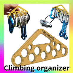 4.png Fichier STL gratuit Organisateur d'équipement d'escalade - Organisateur d'équipement d'escalade Quickdraw - Fichier d'impression numérique STL 3D - Mousqueton quickdraw friend・Plan pour impression 3D à télécharger